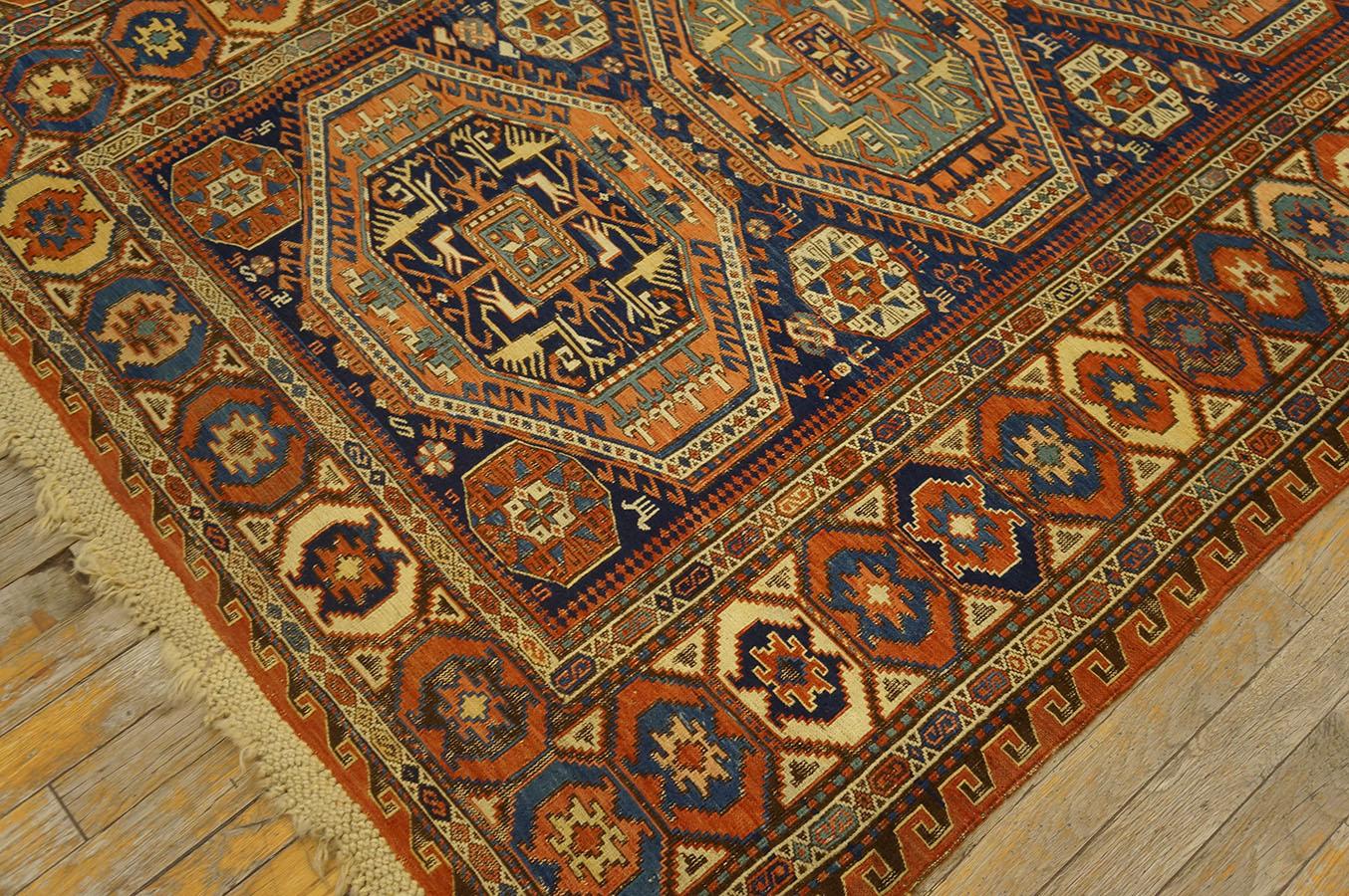 Fin du XIXe siècle Tapis du Caucase Sumak du 19ème siècle en vente