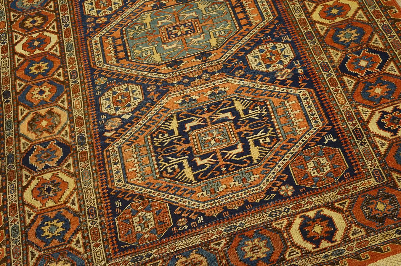 Tapis du Caucase Sumak du 19ème siècle en vente 1