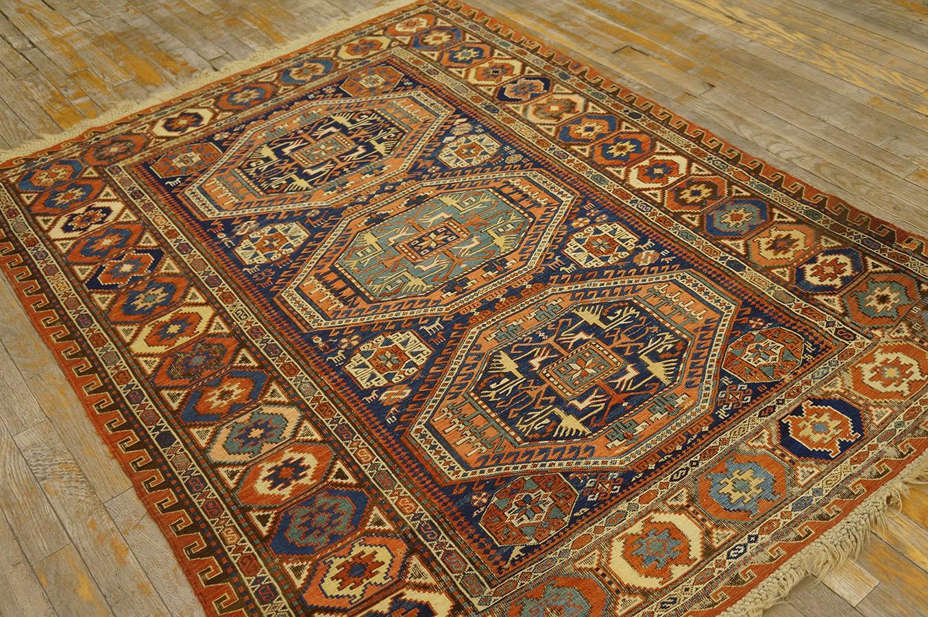 Caucasien Tapis du Caucase Sumak du 19ème siècle en vente