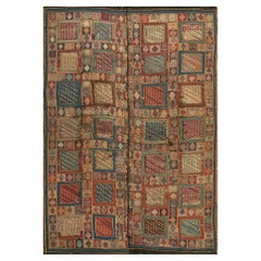 19th Century Caucasian Verneh Flat-Weave Carpet ( 5'6" x 7'10" - 168 x 239 )