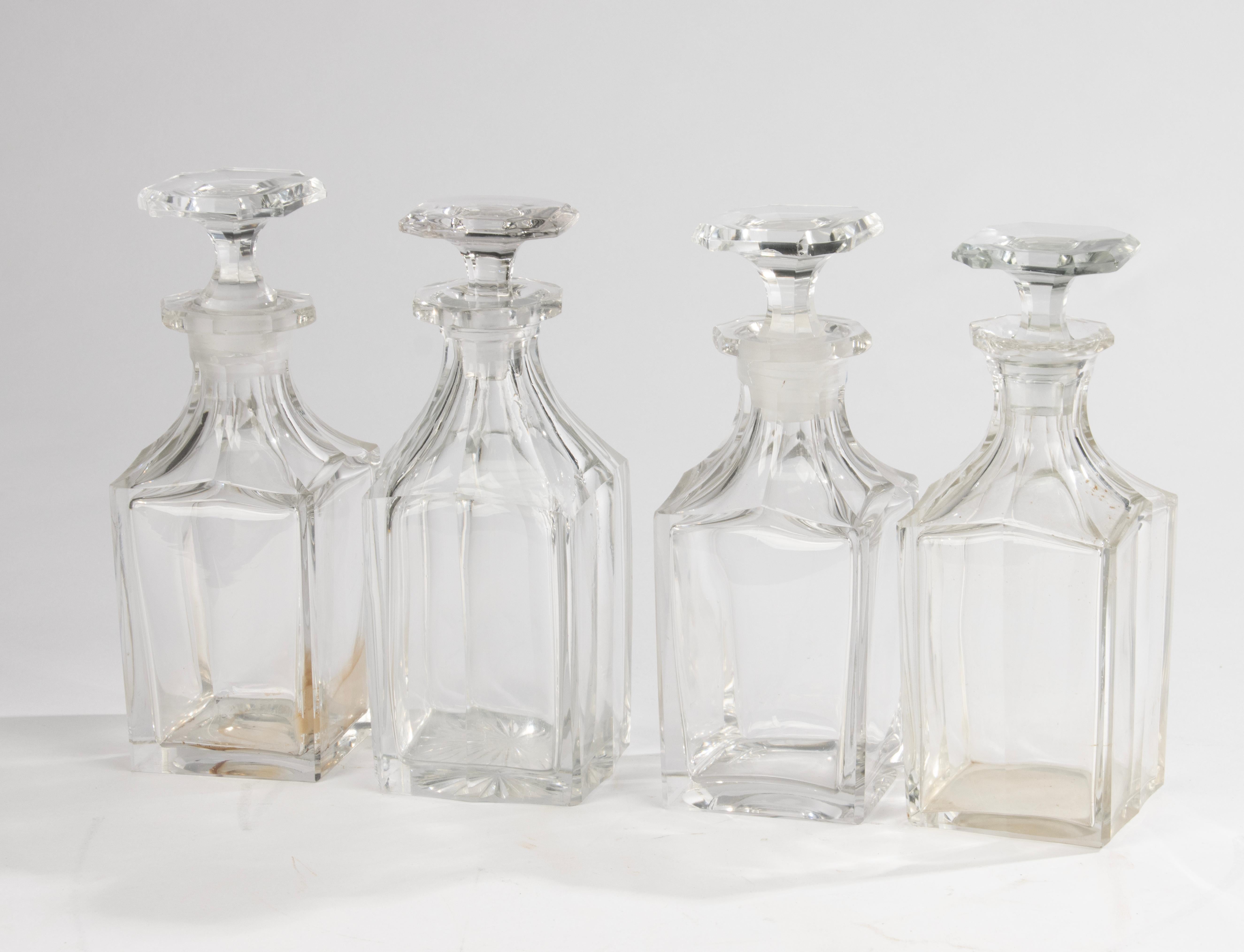 Cave à Liqueur del XIX secolo - Napoleone III - Cristallo e intarsio - Set completo in vendita 7