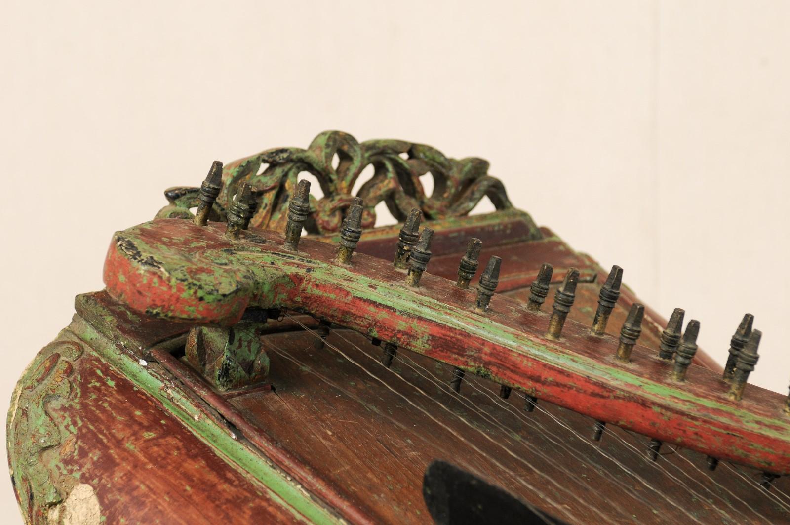 celempung-Musikinstrument aus Java:: Indonesien:: 19. Jahrhundert (Geschnitzt)