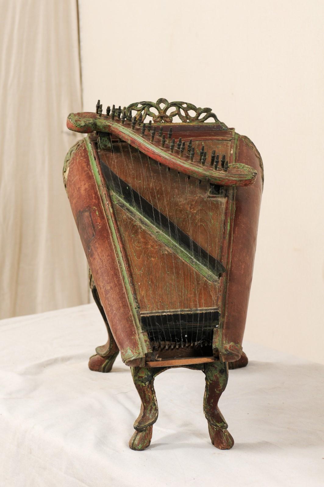 Wood 19th Century Celempung Musical Instrument from Java, Indonesia