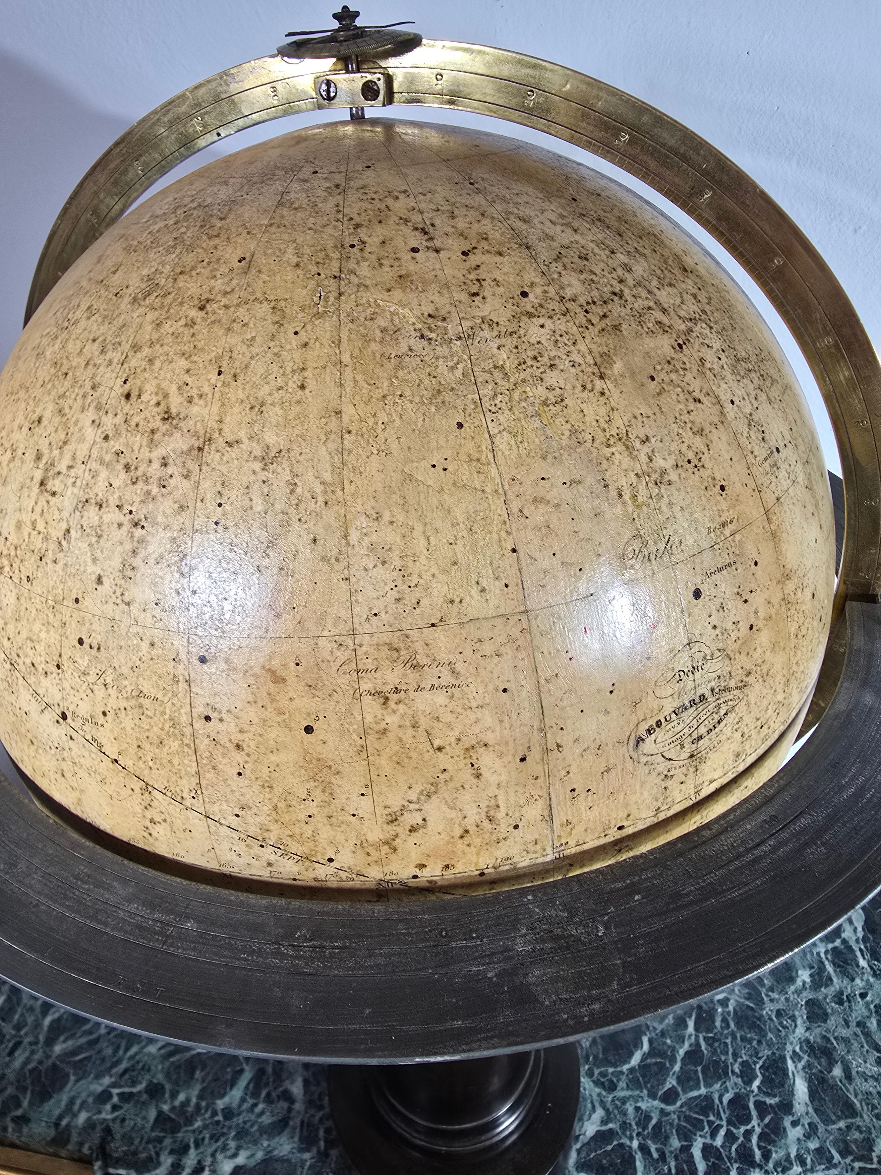 19th Century Celestial Globe by Charles Dien, Signed and Dedicated to M. A. Bouv For Sale 7