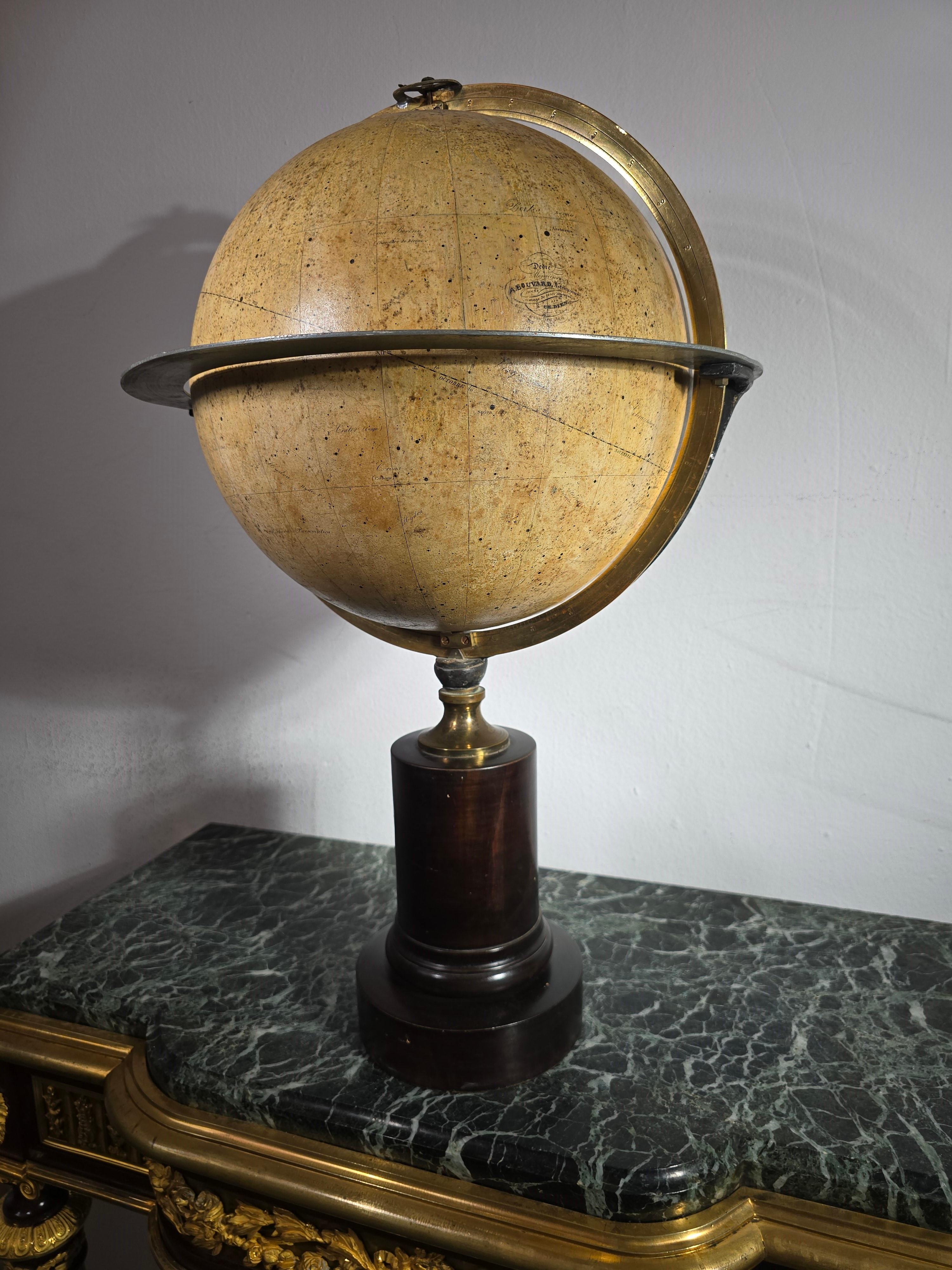 19th Century Celestial Globe by Charles Dien, Signed and Dedicated to M. A. Bouv For Sale 8