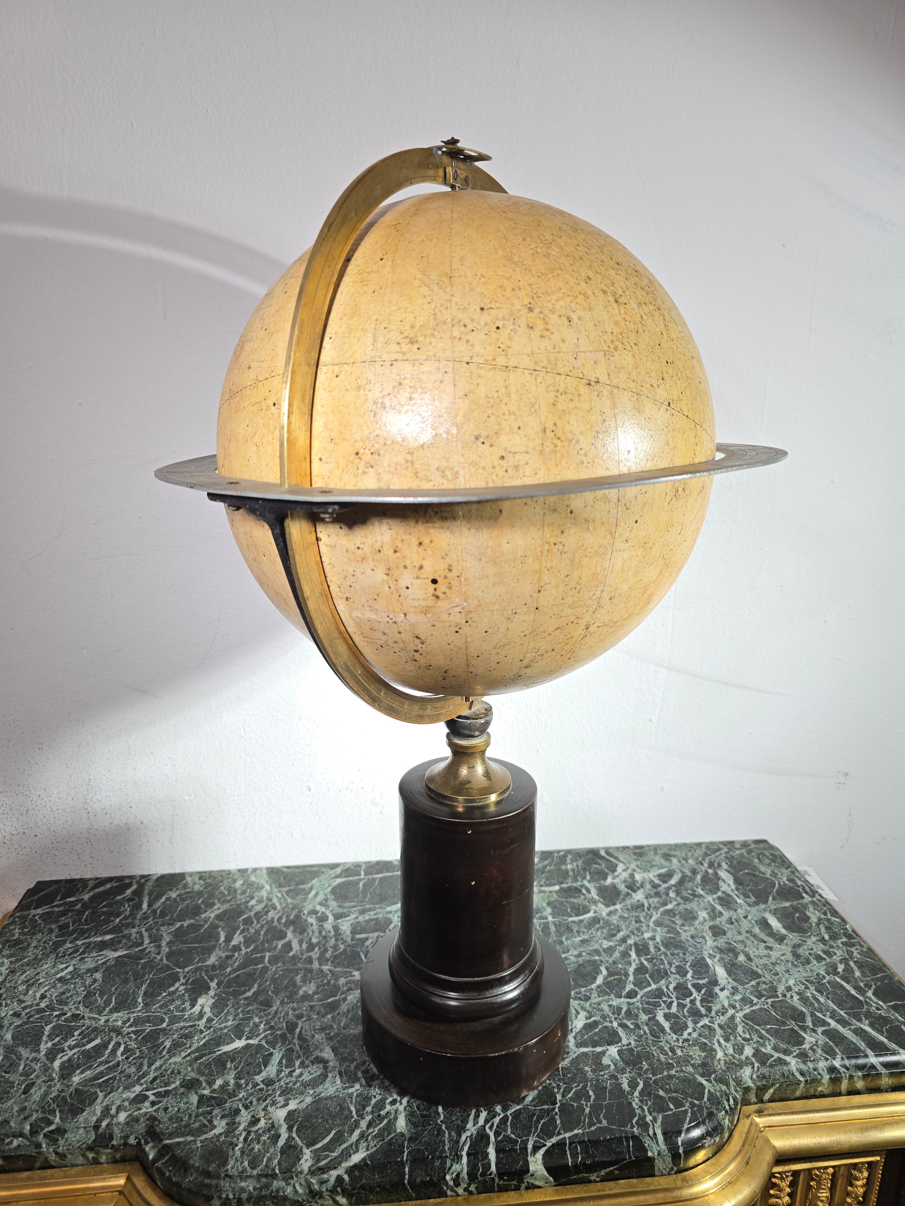 19th Century Celestial Globe by Charles Dien, Signed and Dedicated to M. A. Bouv For Sale 9
