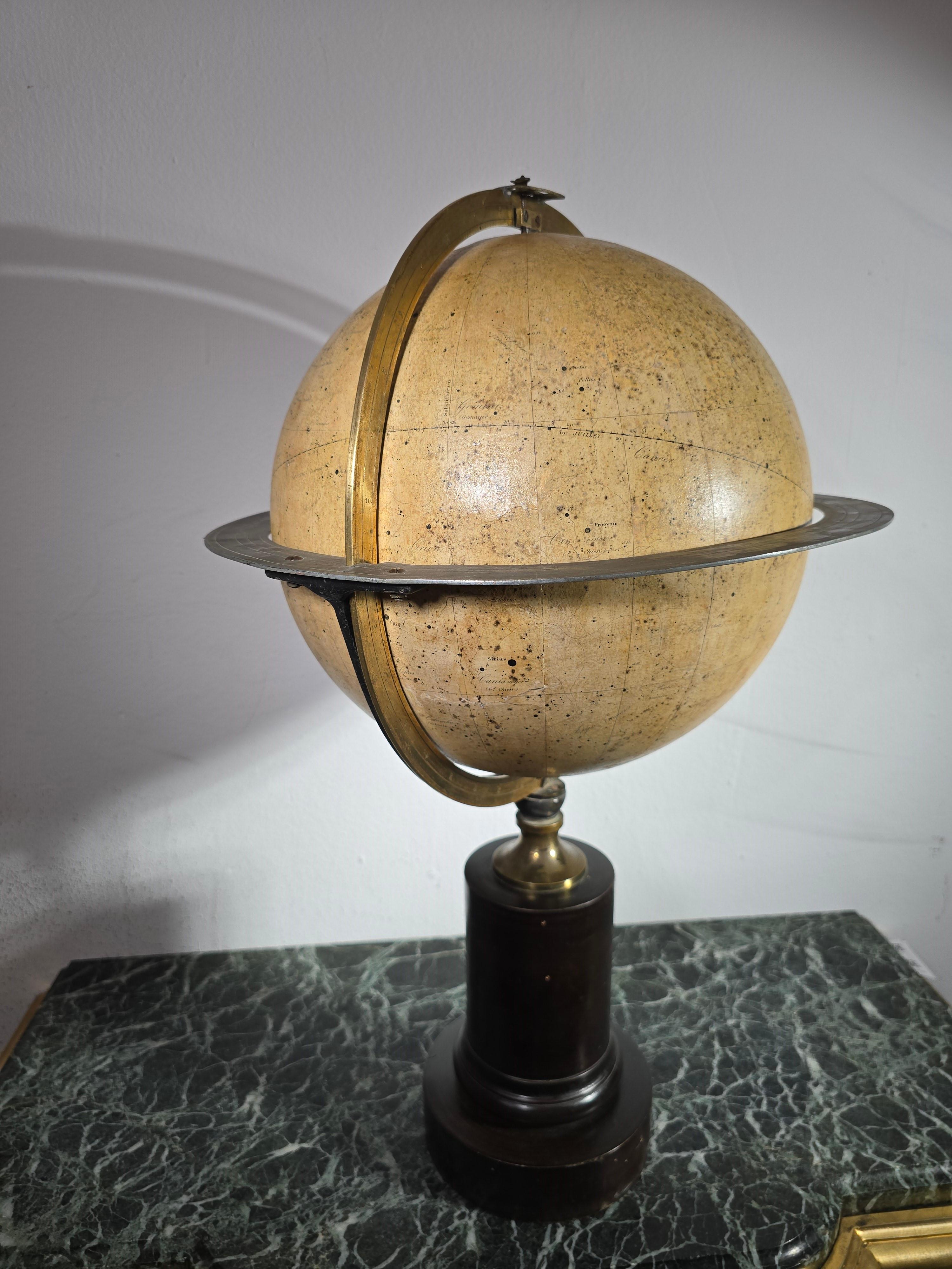 19th Century Celestial Globe by Charles Dien, Signed and Dedicated to M. A. Bouv For Sale 10