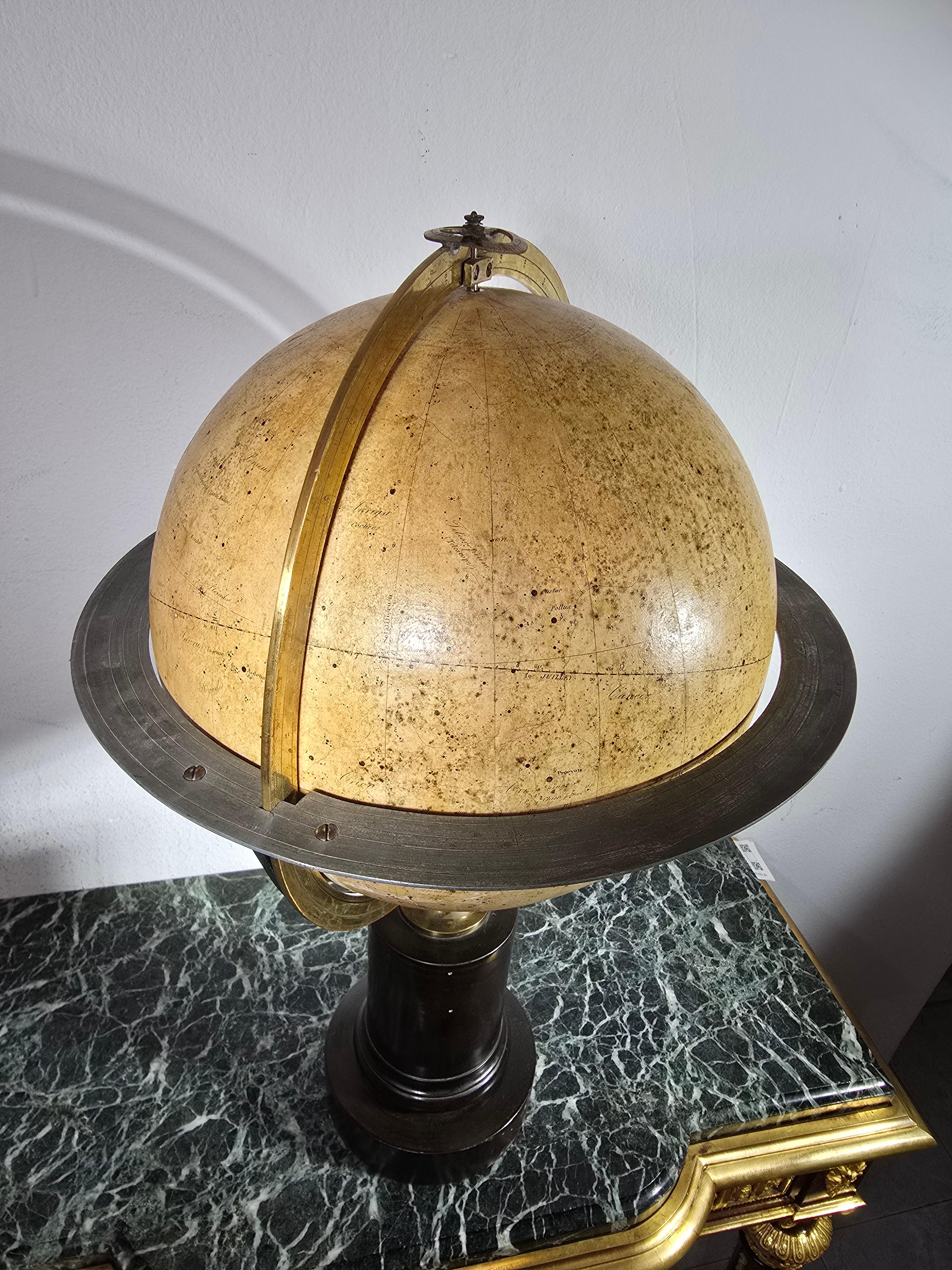 19th Century Celestial Globe by Charles Dien, Signed and Dedicated to M. A. Bouv For Sale 11