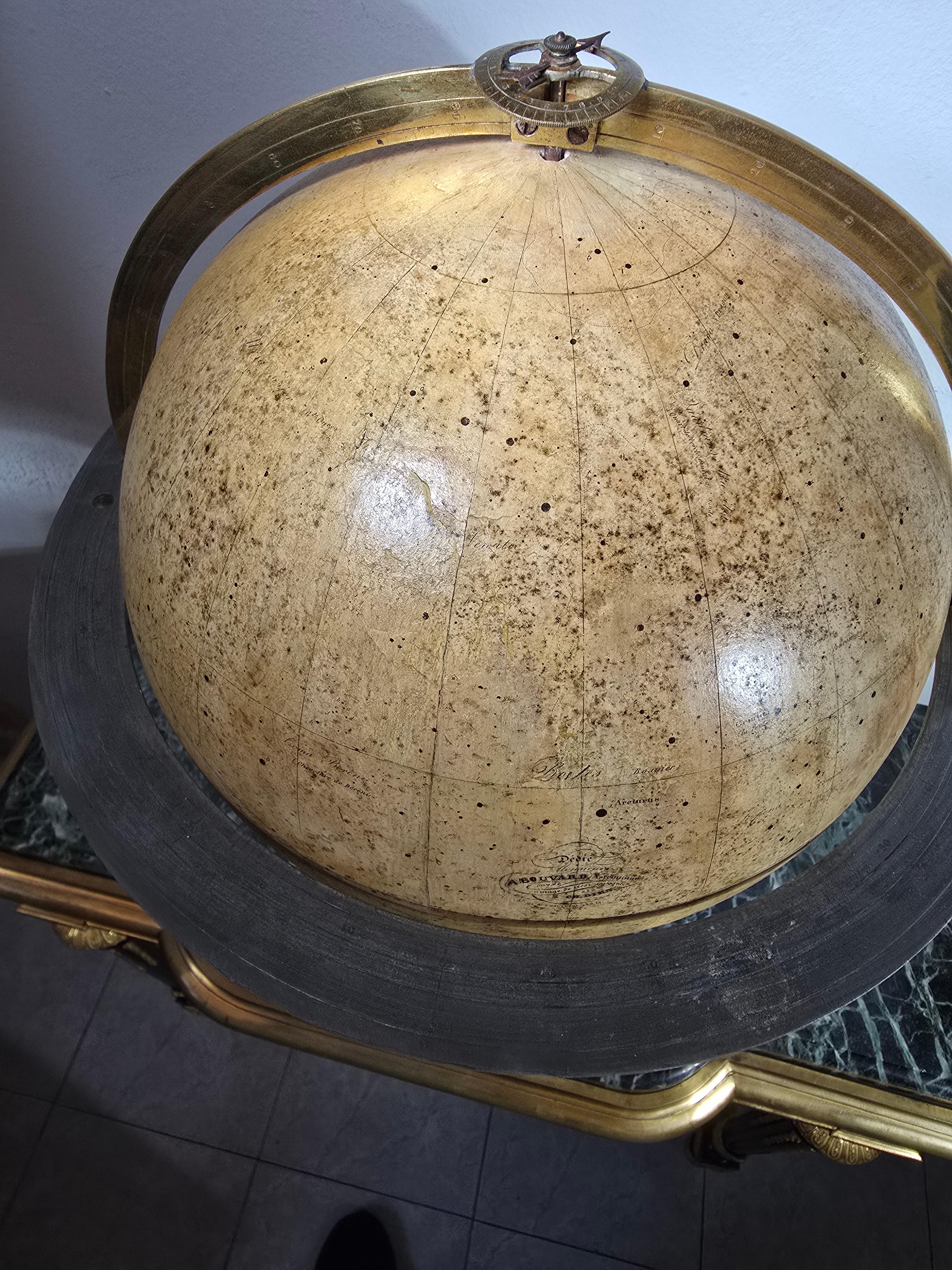 19th Century Celestial Globe by Charles Dien, Signed and Dedicated to M. A. Bouv For Sale 2