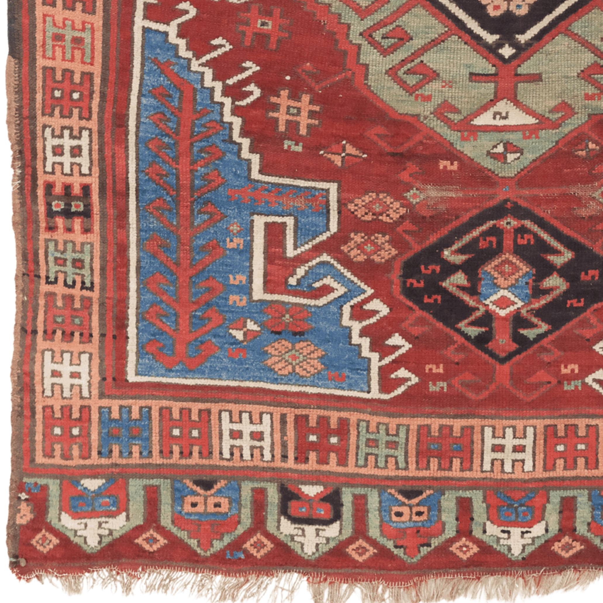 Dieser Konya-Karapınar-Teppich, eines der exquisitesten Beispiele türkischer Webkunst, ist ein seltenes Stück, das aus dem 19. Dieser Teppich wurde in der Region Karapınar in Konya, im Herzen Anatoliens, gewebt und spiegelt die tief verwurzelten