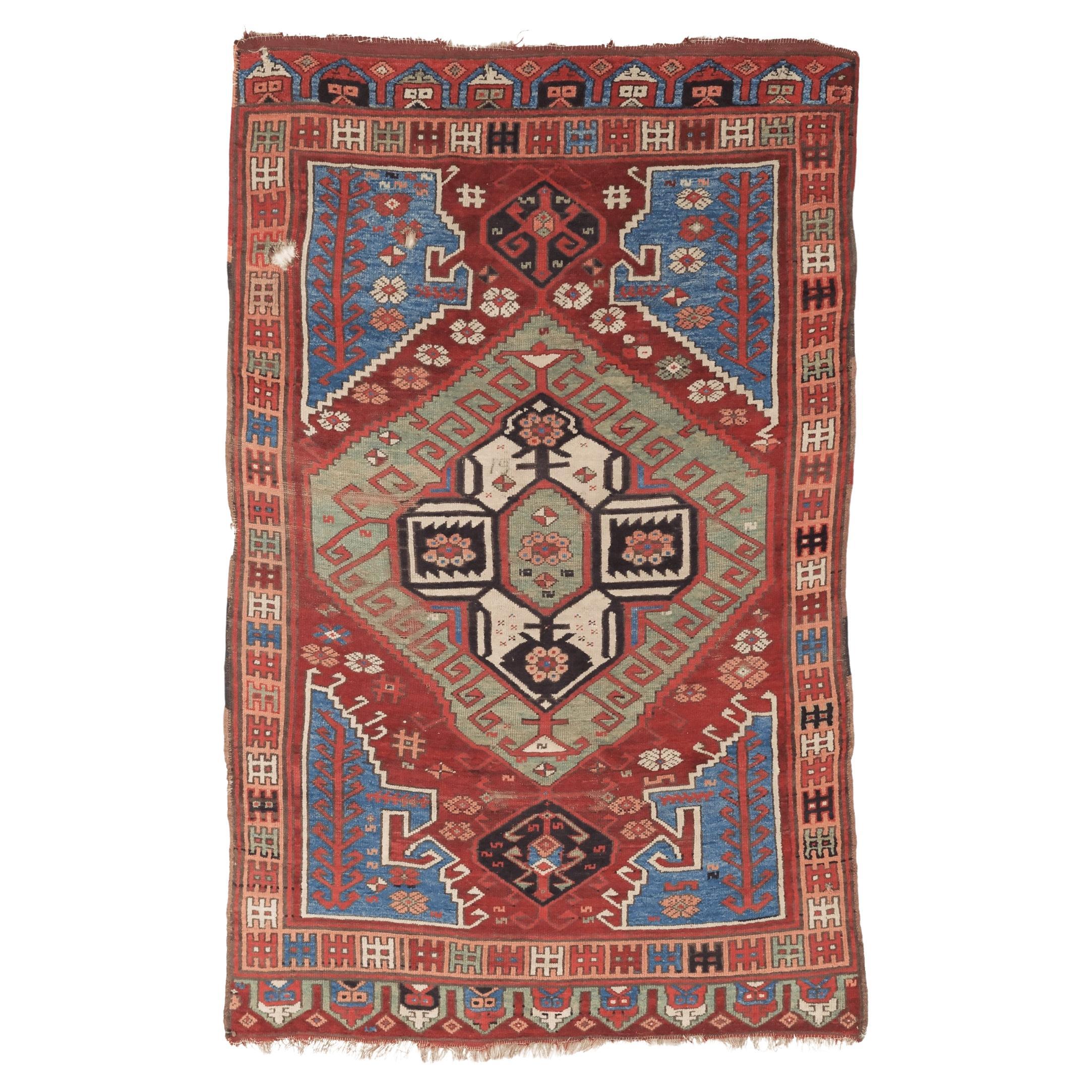 Zentralanatolischer Konya-Karapınar-Teppich aus dem 19. im Angebot