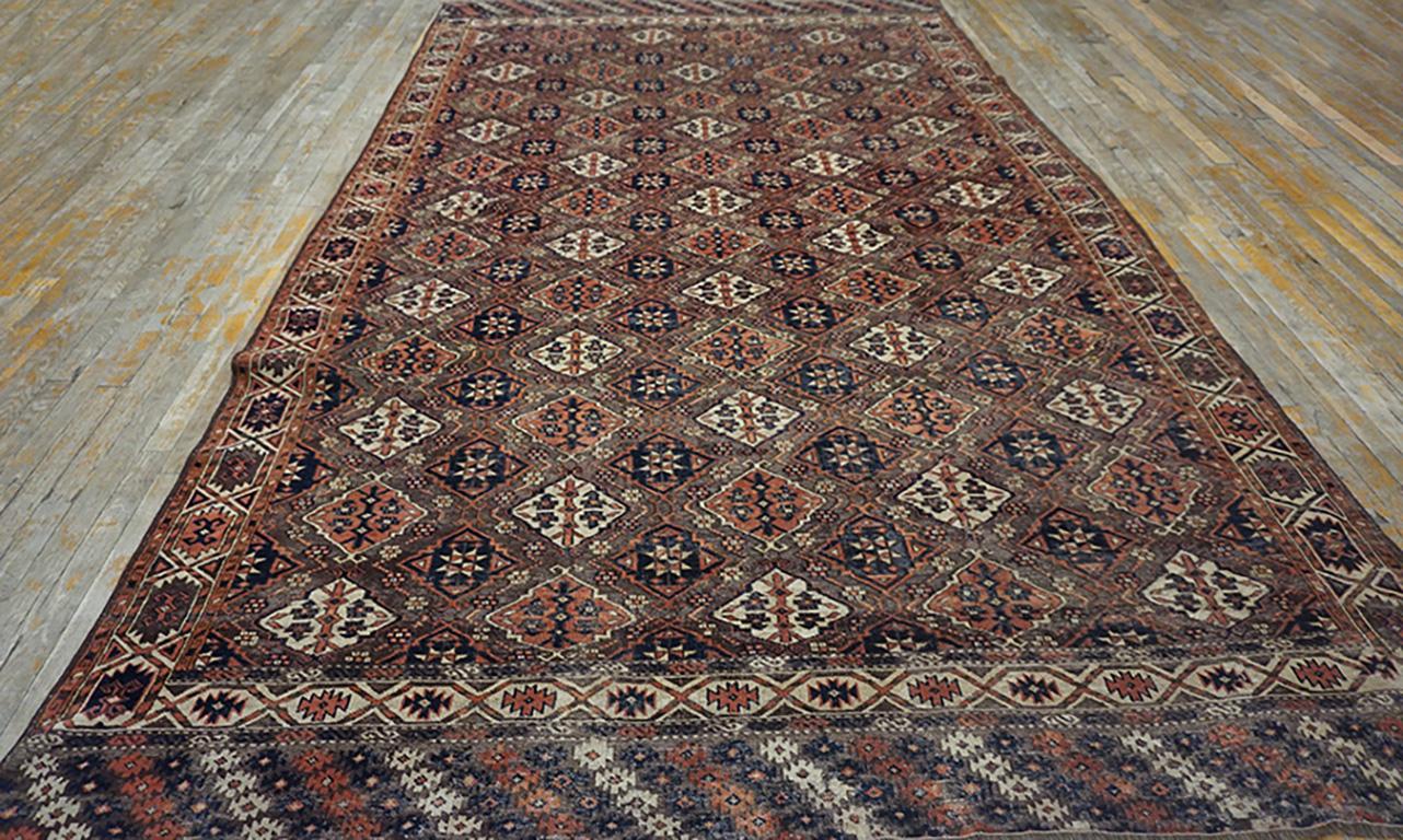 Hand-Knotted 19th Century Central Asian Chodor Turkmen Carpet For Sale