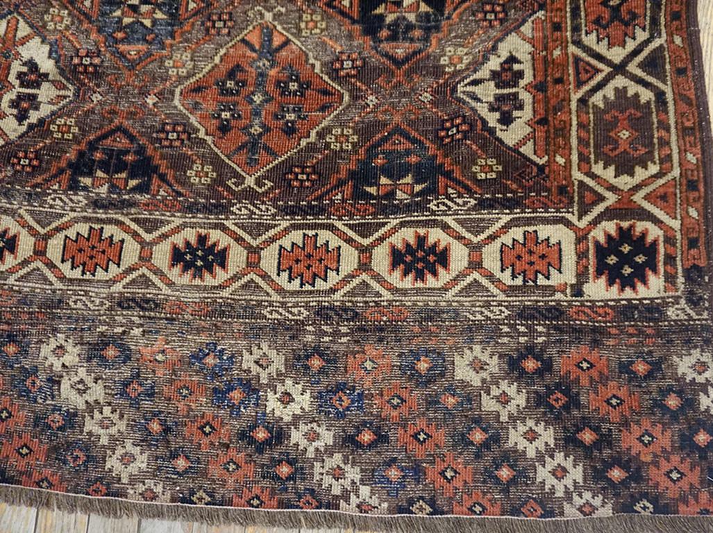 Wool 19th Century Central Asian Chodor Turkmen Carpet For Sale