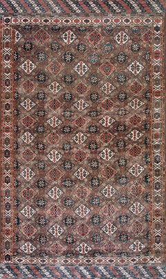 19th Century Central Asian Chodor Turkmen Carpet