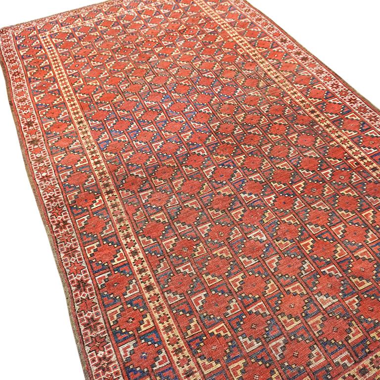 Zentralasiatischer Ersari Beshir-Teppich des 19. Jahrhunderts ( 4'10'' x 8'8'' - 147 x 264
