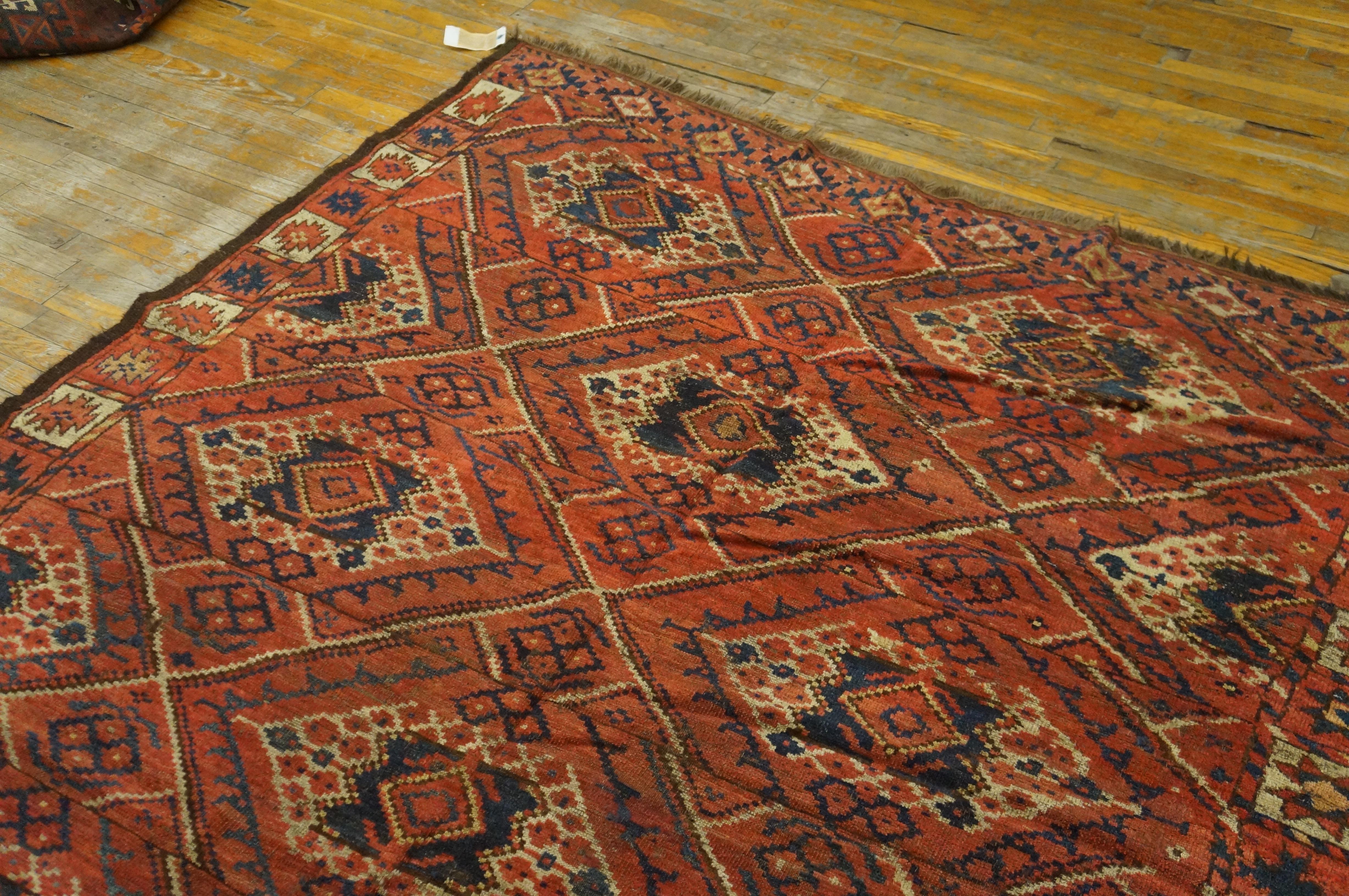 Alfombra Ersari de Asia Central del siglo XIX ( 6'3