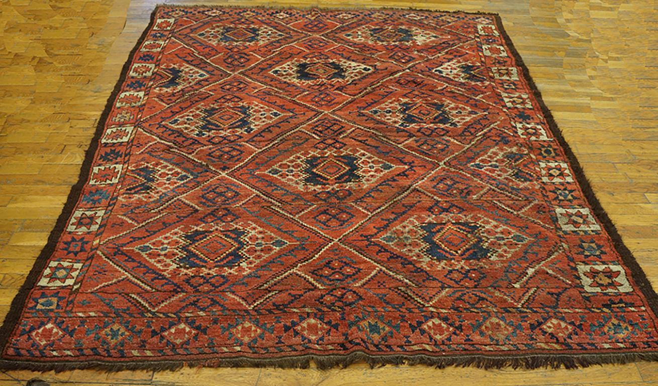 Alfombra Ersari de Asia Central del siglo XIX ( 6'3