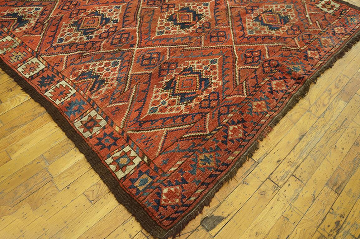 Alfombra Ersari de Asia Central del siglo XIX ( 6'3