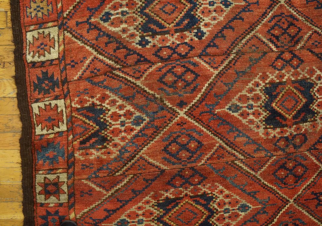 Alfombra Ersari de Asia Central del siglo XIX ( 6'3
