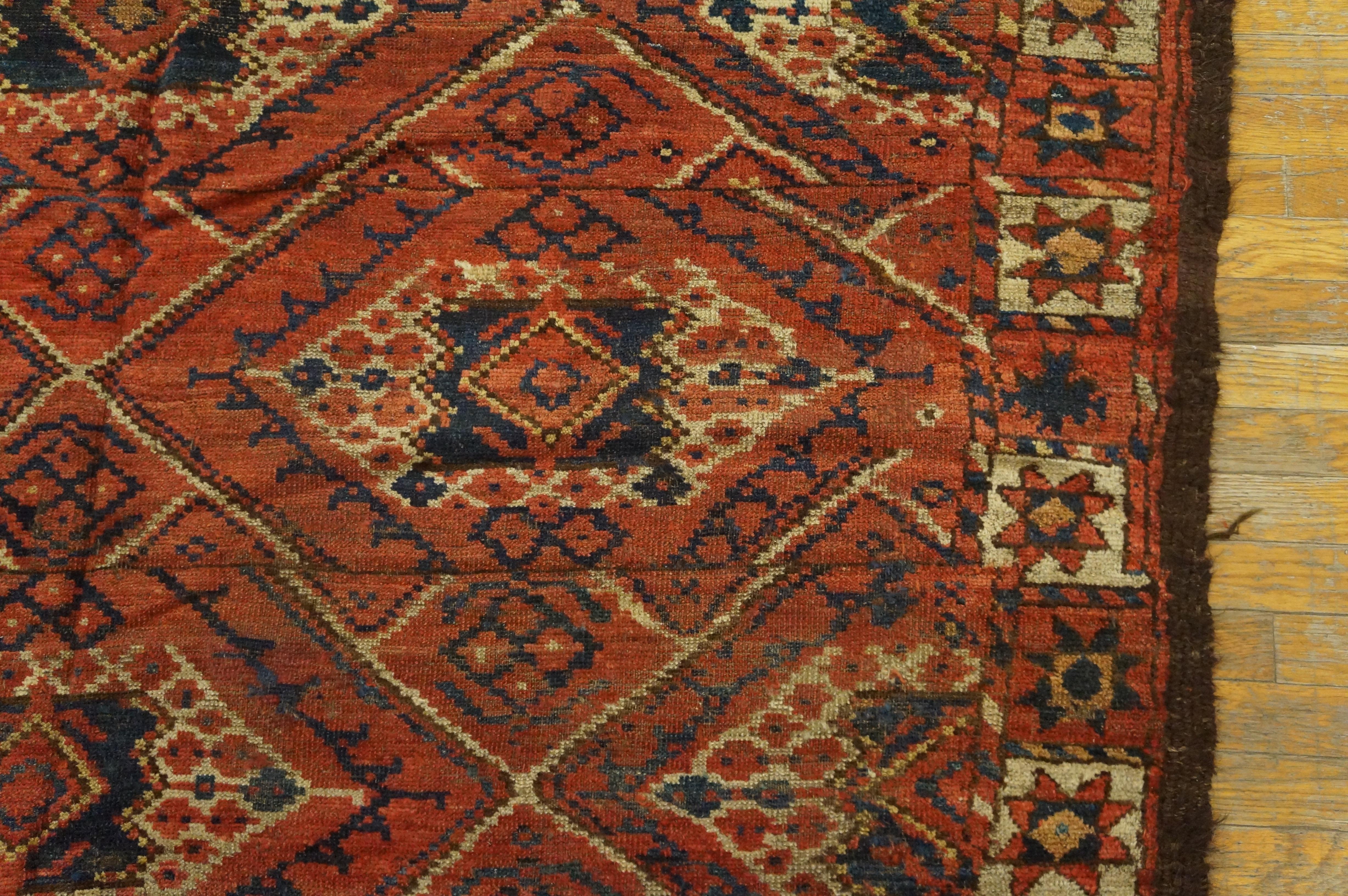 Late 19th Century 19th Century Central Asian Ersari Carpet ( 6'3