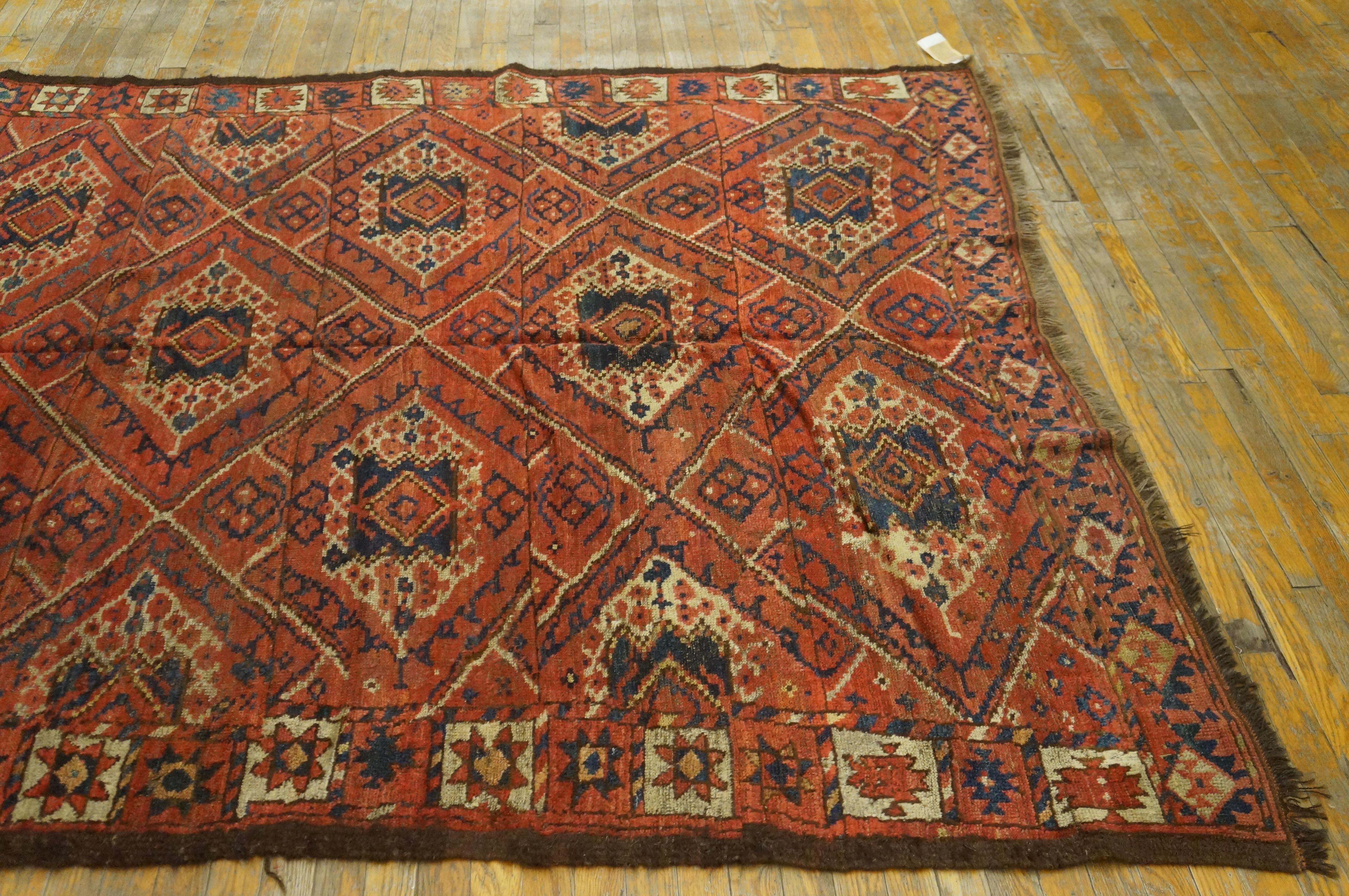 19th Century Central Asian Ersari Carpet ( 6'3