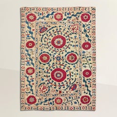 Suzani uzbeko dell'Asia centrale del XIX secolo