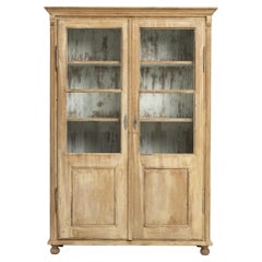 Antique 19th Century Central Europe Wooden Patinated Vitrine