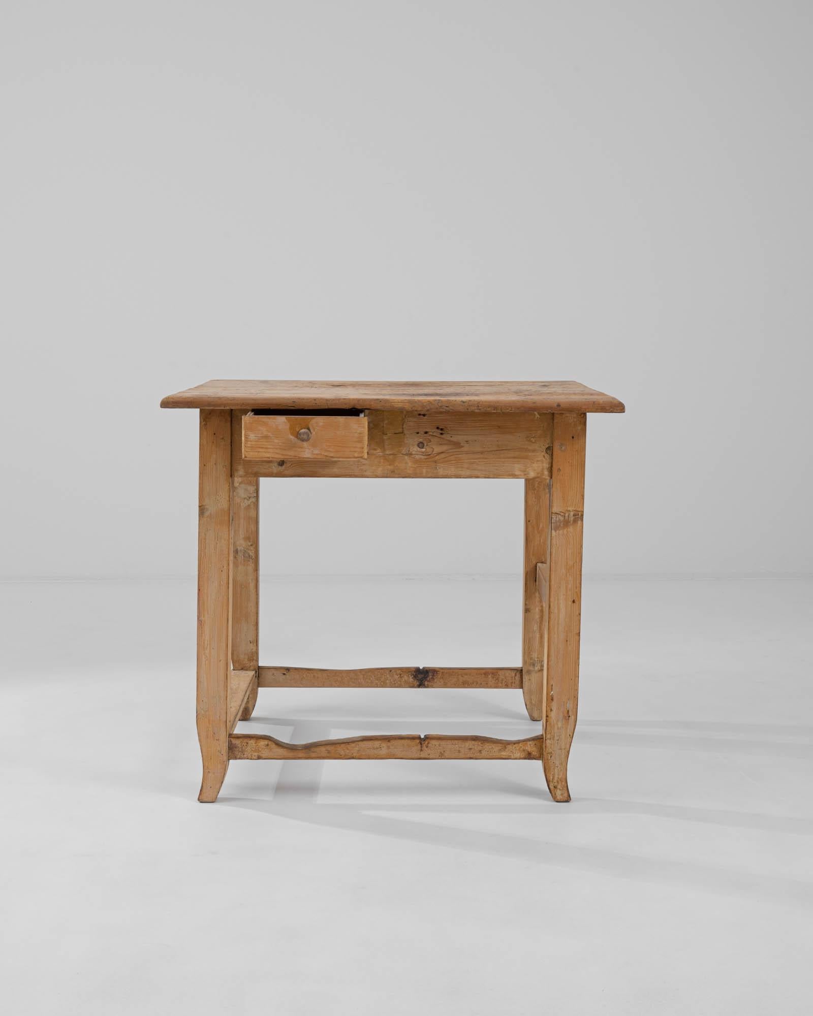 Country 19th Century Central European Wooden Work Table