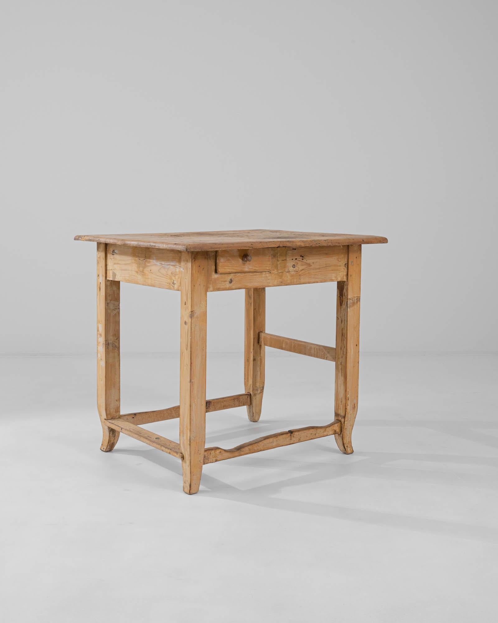 19th Century Central European Wooden Work Table 3