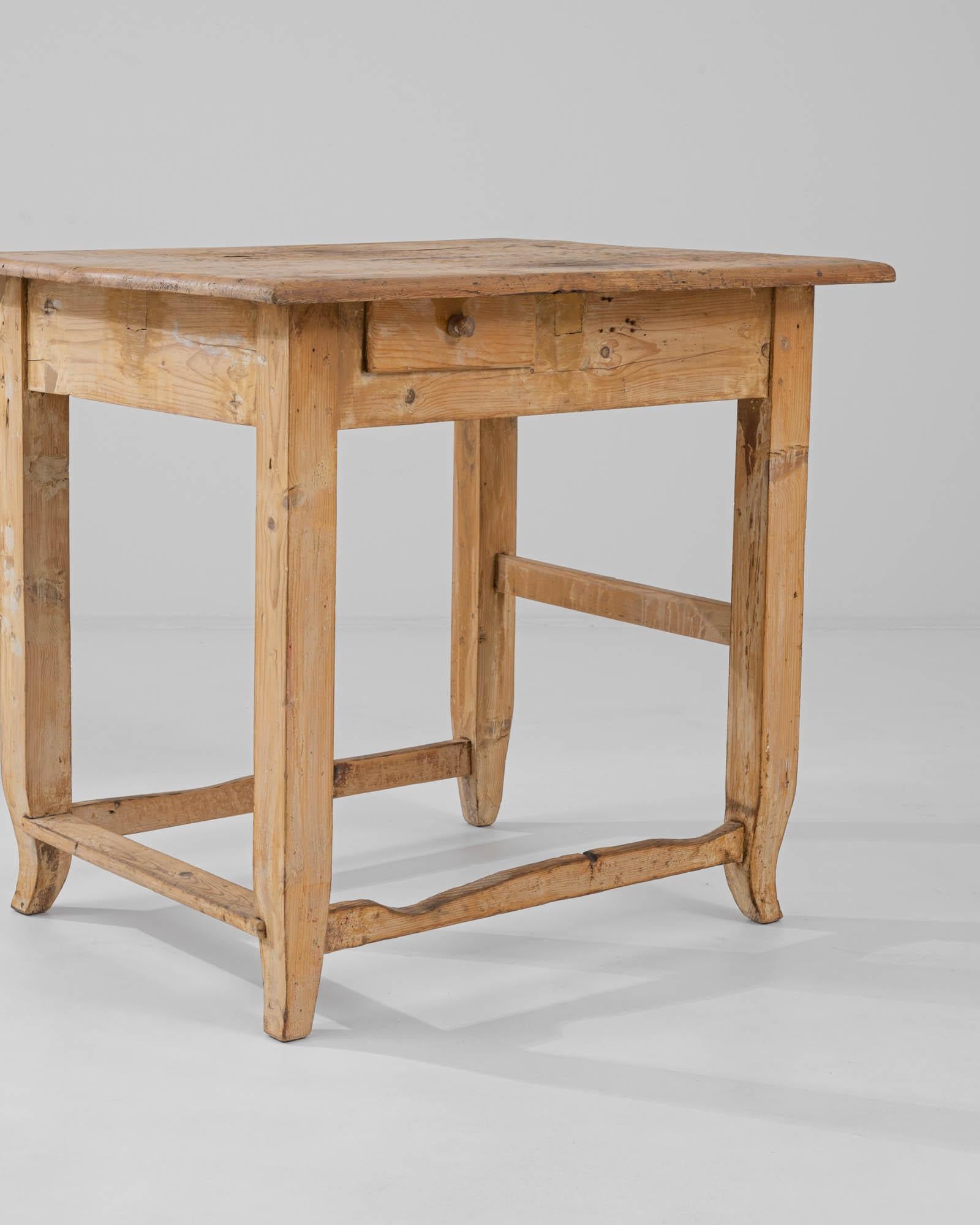19th Century Central European Wooden Work Table 4