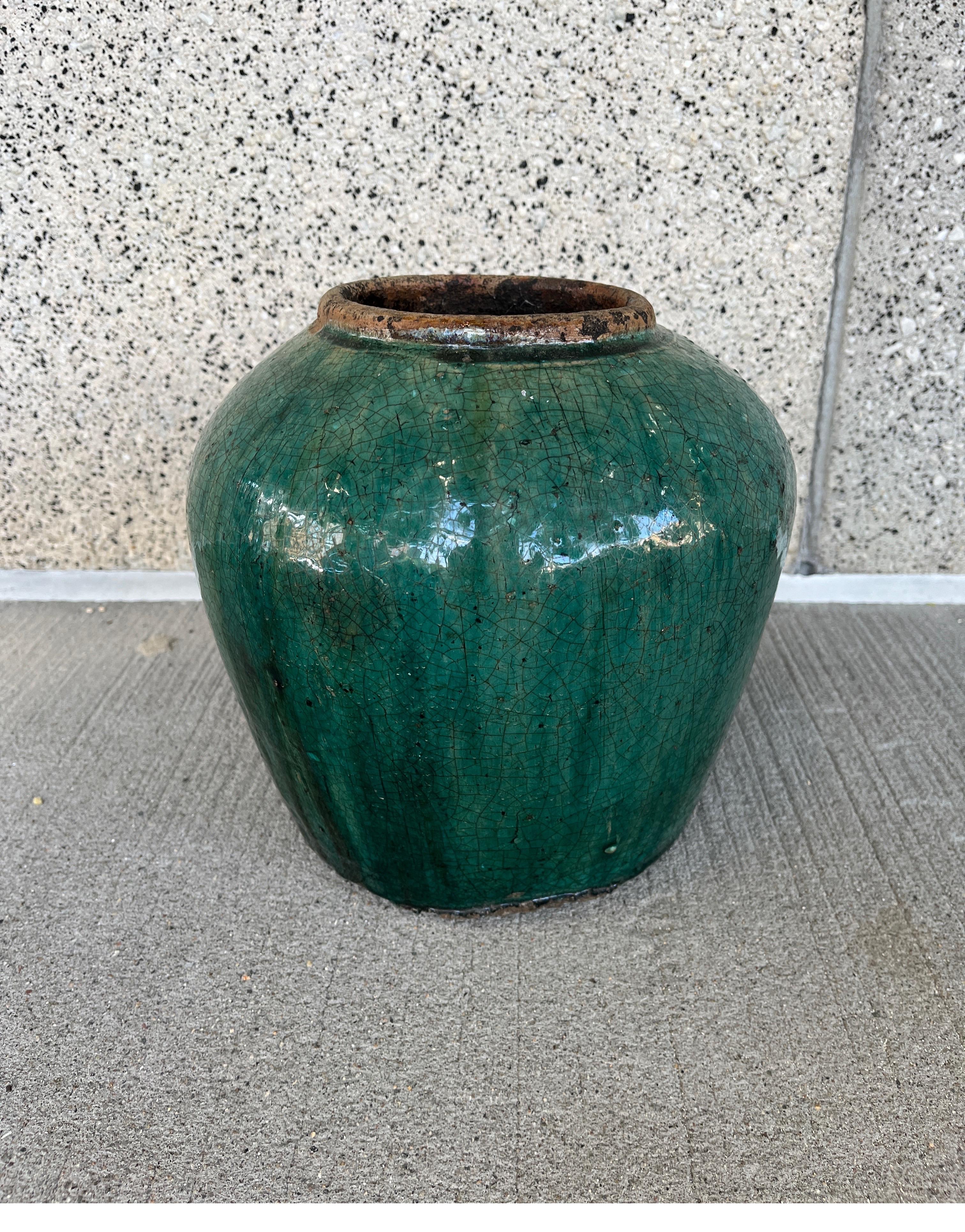 19th Century Ceramic Chinese Ginger Jar In Good Condition In New York, NY