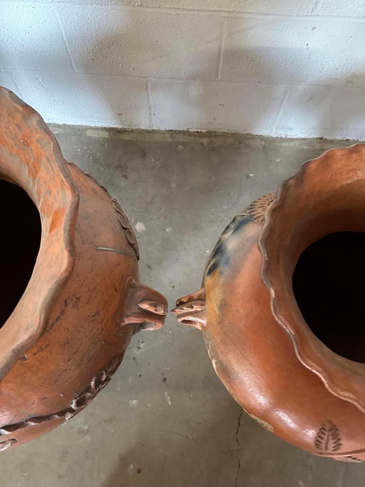 19th Century Ceramic Floreros - Water Storage Pots For Sale 5