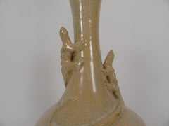 19th Century Ceramic Lizard Lamp