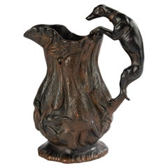 19th Century Ceramic Pitcher - Hunting Scene - Shore & Co Isleworth England