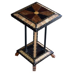 19th Century Ceylonese Quill and Wood Occasional Table