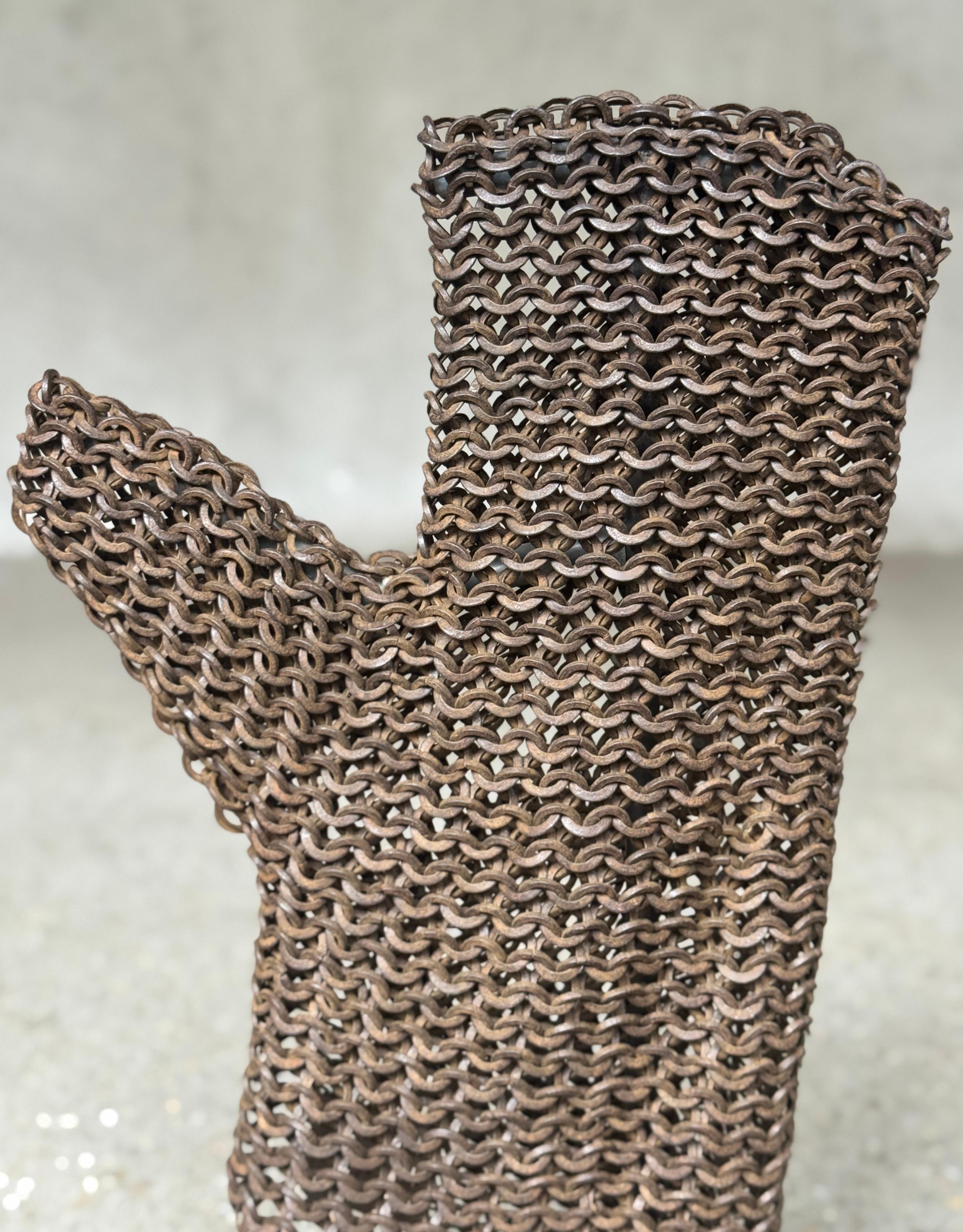 Metallo Guanto d'armatura in cotta di maglia del XIX secolo proveniente dall'Argentina in vendita