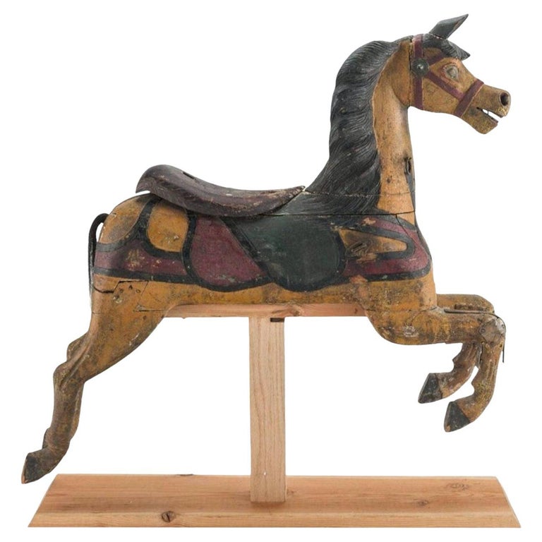 Charles Dare Carousel Horse, 19th Century, Offered by Lynx Hollow Antiques
