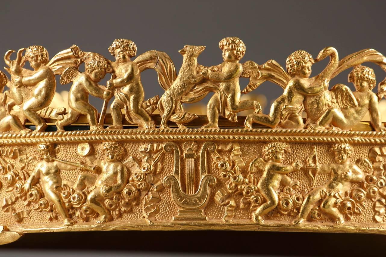 19th Century Charles X Gilt Bronze Centerpiece 1