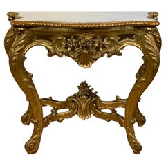 cHARLES X GOLDEN CONSOLE, 19. Jh