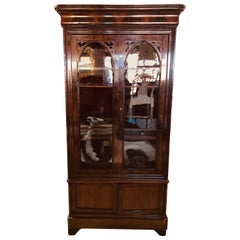 19th Century Charles X Mahogany Italian Cabinet Vitrines, 1830s