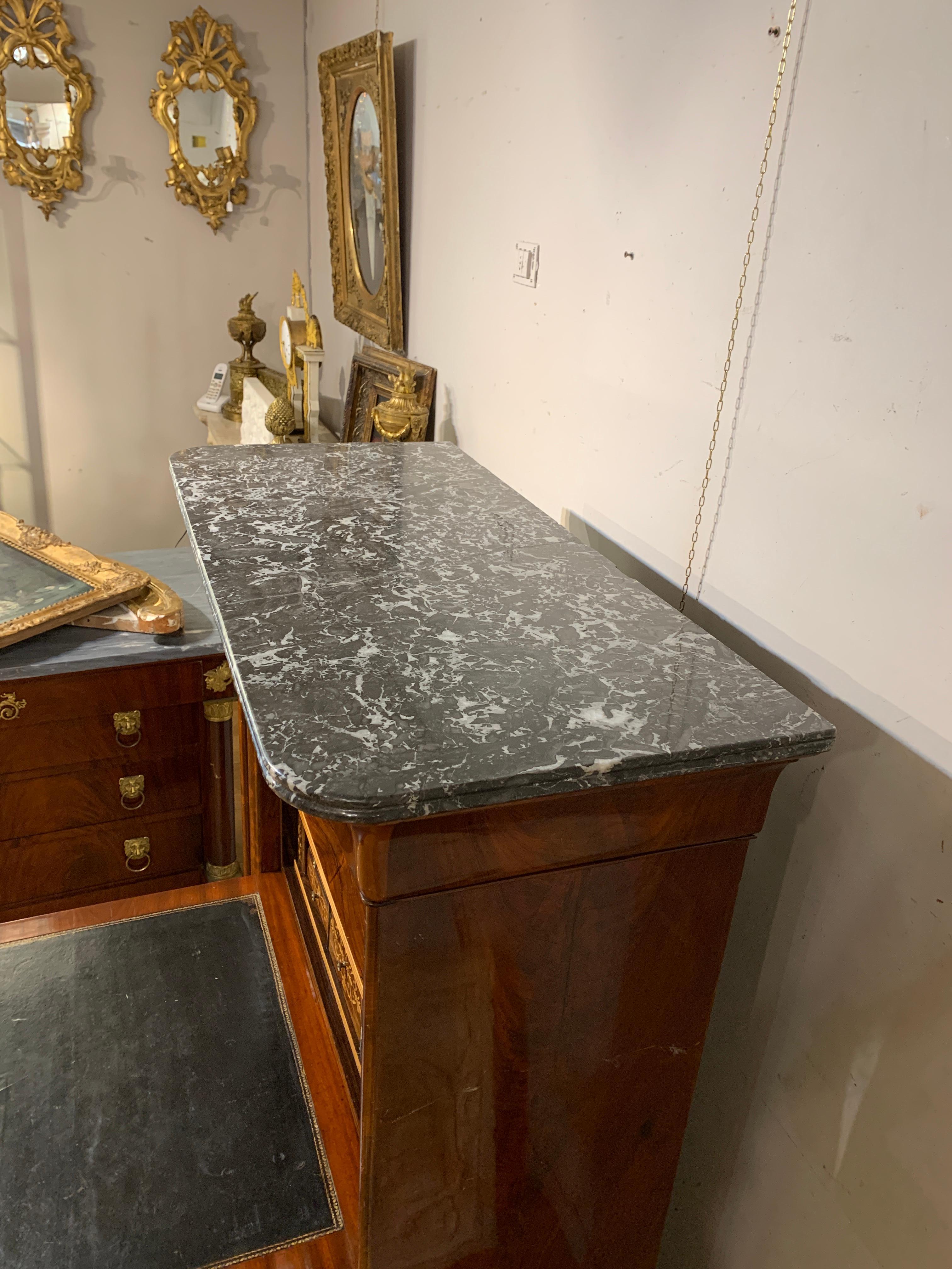 19th Century sECRÉTAIRE EN MAHOGANY CHARLES X DU 19e SIÈCLE