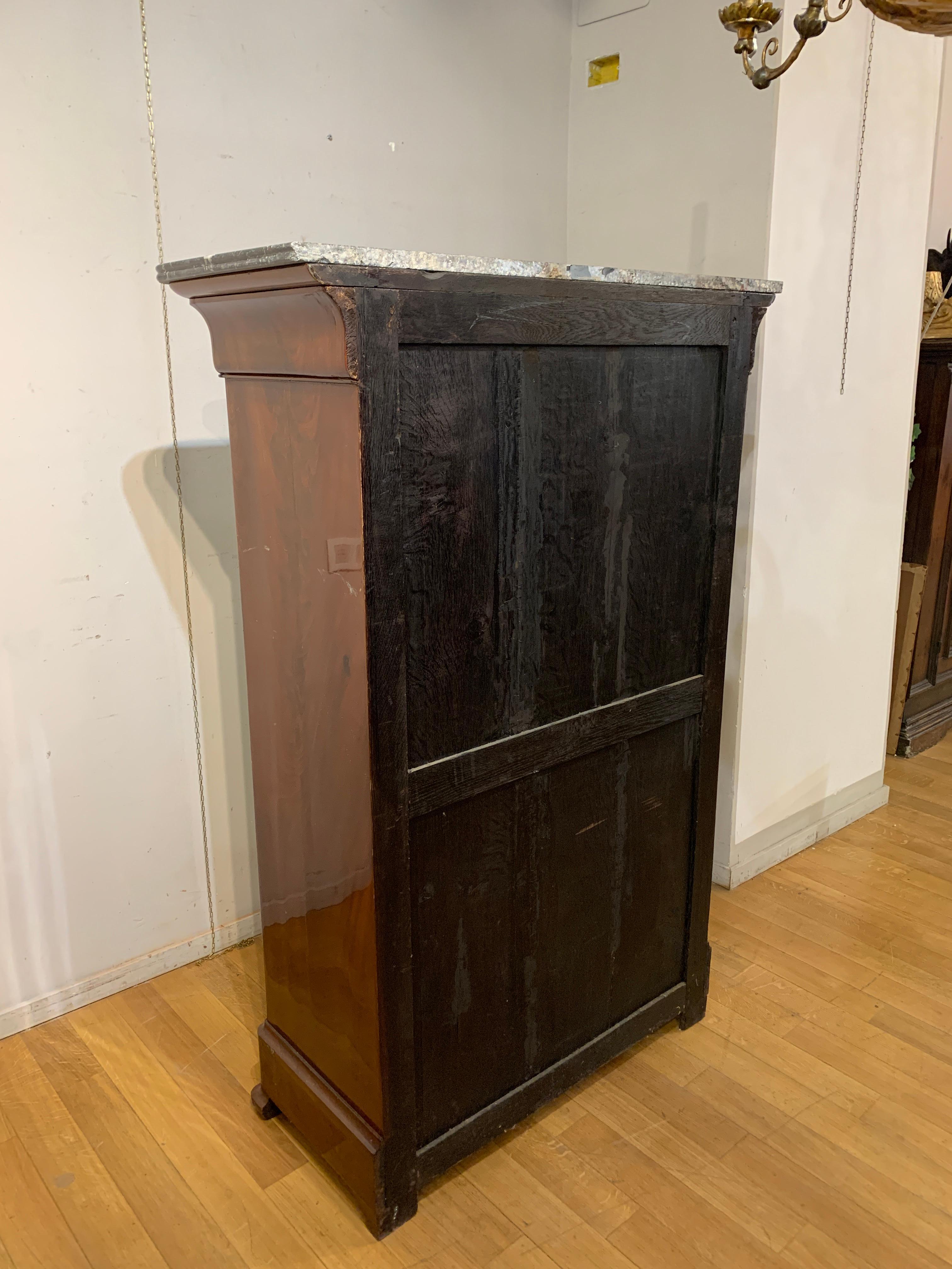 sECRÉTAIRE EN MAHOGANY CHARLES X DU 19e SIÈCLE 2