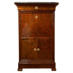 19th CENTURY CHARLES X MAHOGANY SECRÉTAIRE