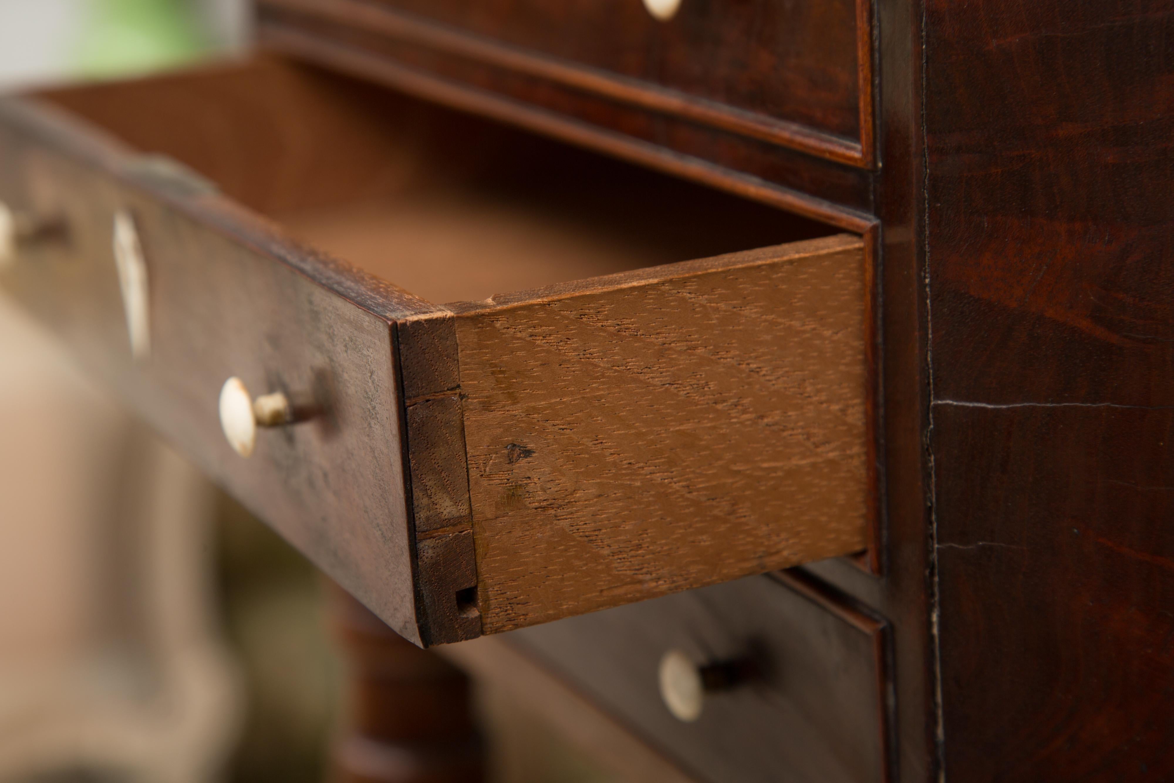 19th Century Charles X Mahogany Sewing Table 8