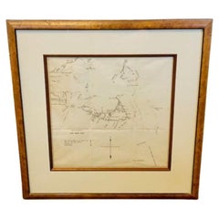 Antique 19th Century Chart of Nantucket