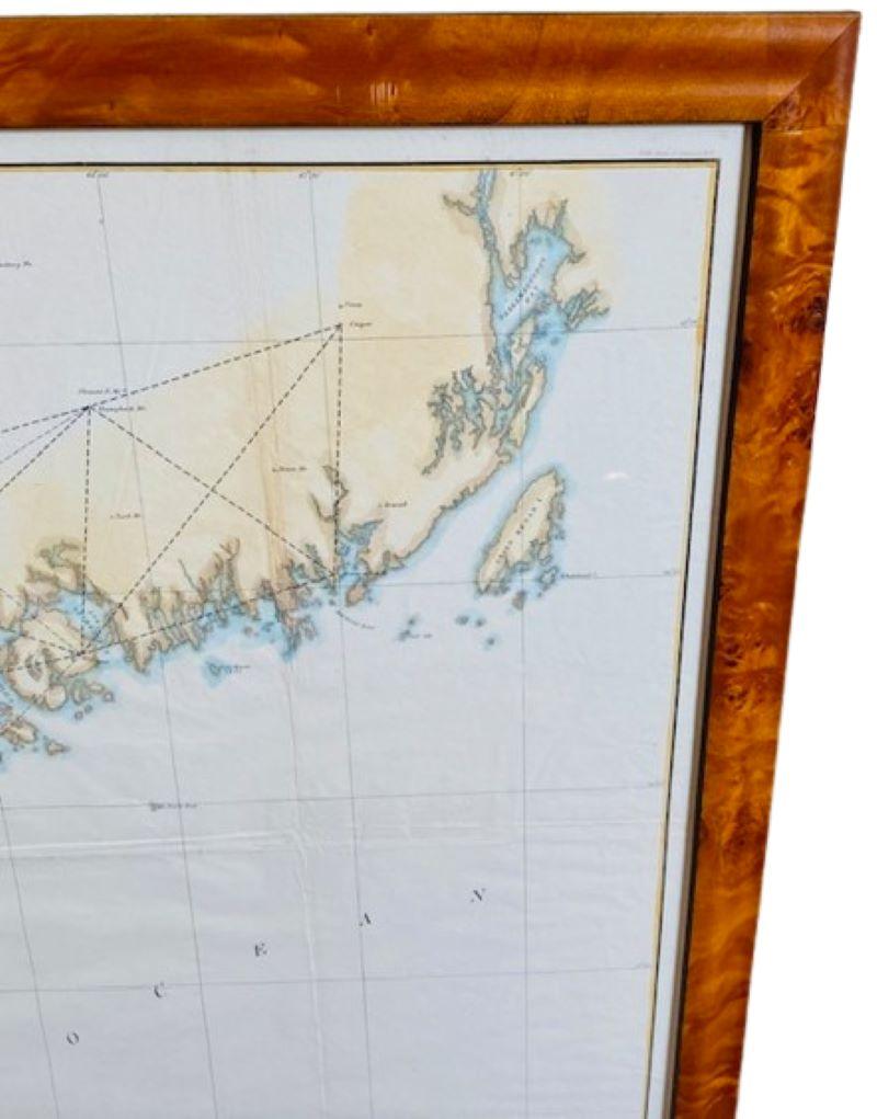 Other 19th Century Chart of New England Coast, 1847 For Sale