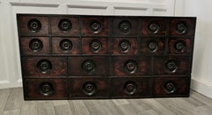 19th Century Chemist Drawers 20 Drawer Pharmacists Cabinet