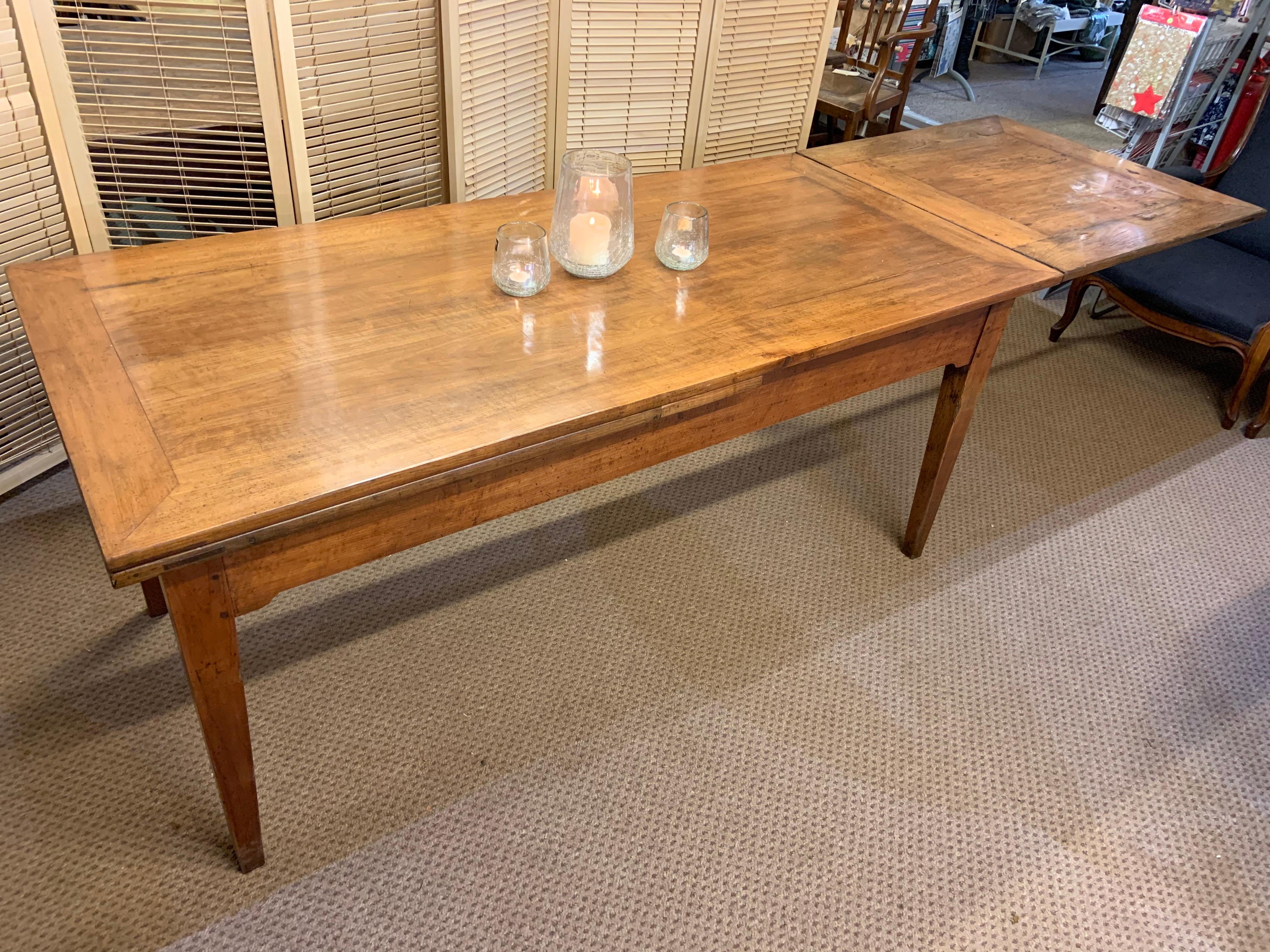 19th Century Cherry Double Extending Table 4