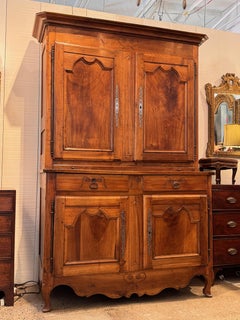 19th Century Cherry French Buffet Deux Corps