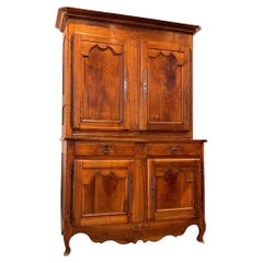 19th Century Cherry French Buffet Deux Corps